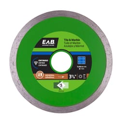 Exchange-A-Blade 3-3/8 in. D X 15 mm Diamond Matrix/Steel Continuous Rim Diamond Saw Blade 1 pk