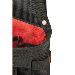 Milwaukee 3 in. W Nylon All-Purpose Tool Bag 24 pocket Black/Red 1 pc