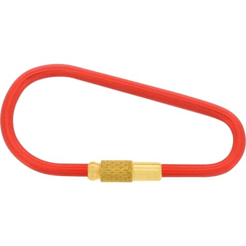 Hillman 1 in. D Metal Silver Split Rings Carabiner Key Ring Hillman 1 in. D Metal Silver Split Rings Carabiner Key Ring