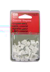 Gardner Bender 1/4 in. W Plastic Insulated Coaxial Staple 50 pk