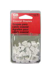 Gardner Bender 1/4 in. W Plastic Insulated Coaxial Staple 50 pk