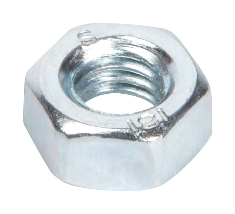 Hillman M6-1.00 mm Zinc-Plated Steel Metric Hex Nut 100 pk Hillman M6-1.00 mm Zinc-Plated Steel Metric Hex Nut 100 pk