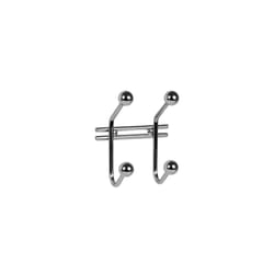 Spectrum 4 in. L Chrome Silver Steel Rack 1 pk