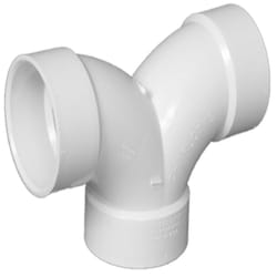 Charlotte Pipe Schedule 40 2 in. Hub X 2 in. D Hub PVC Double Bend Elbow 1 pk