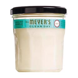 Mrs. Meyer's Clean Day Ivory Basil Scent Soy Candle 7.2 oz