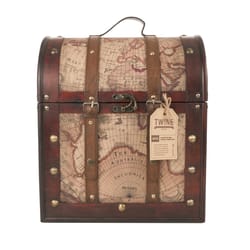 TWINE Antique Wood Wine Box