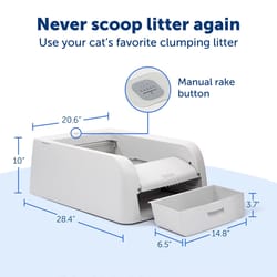 PetSafe ScoopFree Plastic White Self Cleaning Litter Box 1 pk