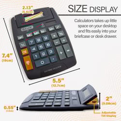 Bazic Products Black 8 digit Desktop Calculator