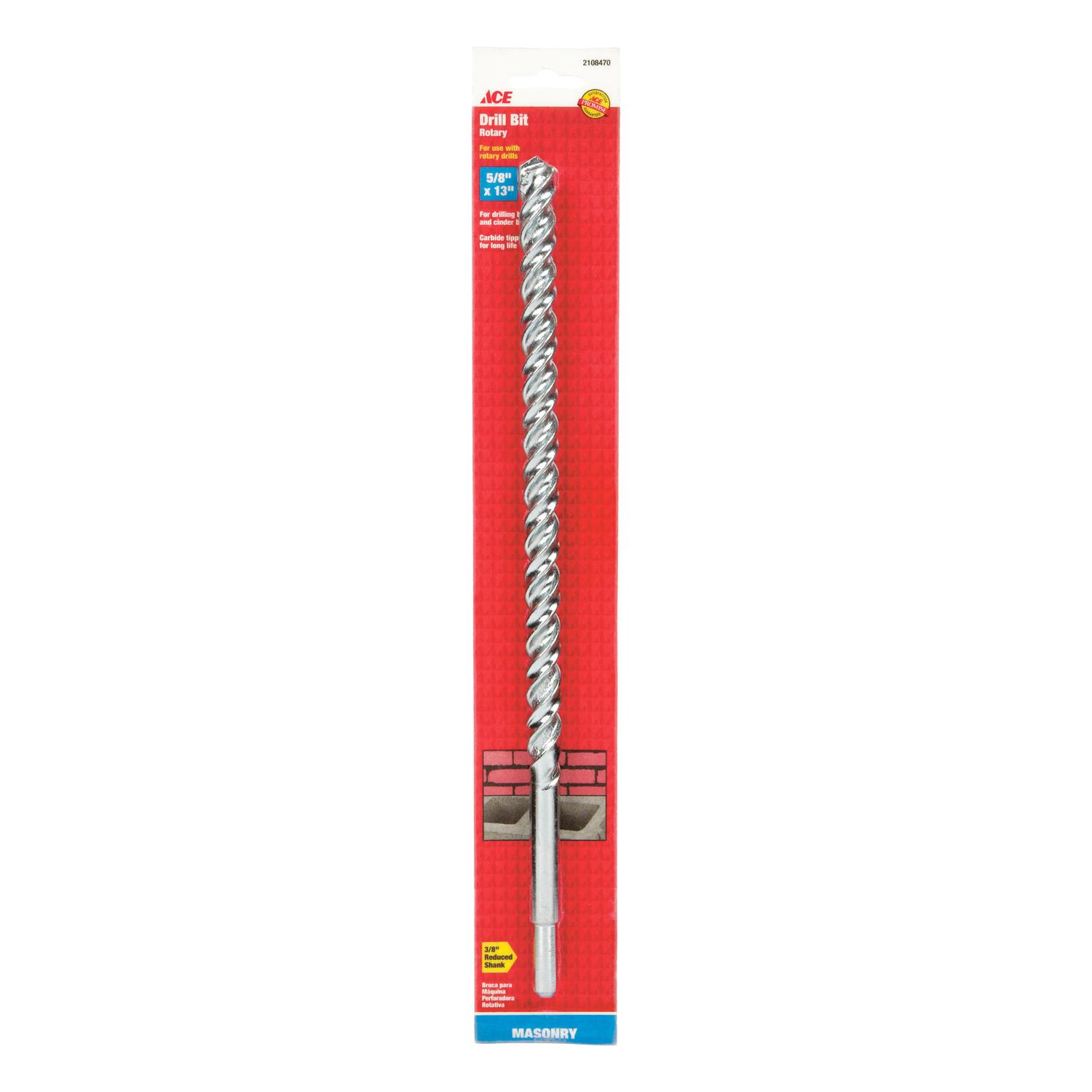 Ace 5/8 in. X 13 in. L Carbide Rotary Drill Bit 1 pc - 01-14050 - Drill and Screwdriver Accessories  sku 01-14050