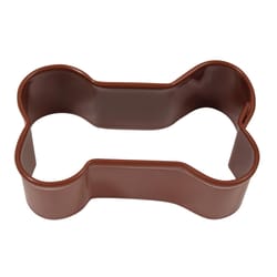 R&M International Corp International Corp 1 in. W X 2 in. L Mini Dog Bone Cookie Cutter Brown 1 pc
