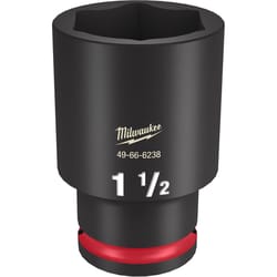 Milwaukee Shockwave 1-1/2 in. X 1/2 in. drive SAE 6 Point Deep Impact Socket 1 pc