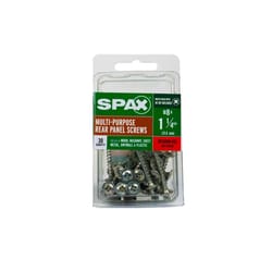 SPAX No. 8 X 1-1/4 in. L Phillips/Square Zinc-Plated Multi-Material Screw 30 pk