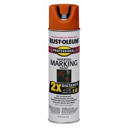 Rust-Oleum Professional Flat/Matte Fluorescent Red-Orange Spray Paint 15 oz