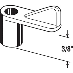 Prime-Line Bright White Plastic Screen Clip For 3/8 inch 12 pk