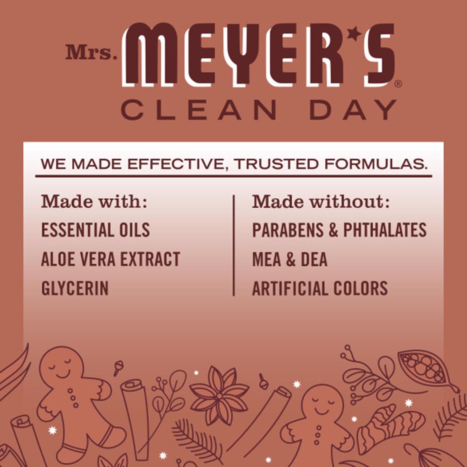 Mrs. Meyer's Clean Day Gingerbread Scent Liquid Dish Soap 16 oz (3 p)