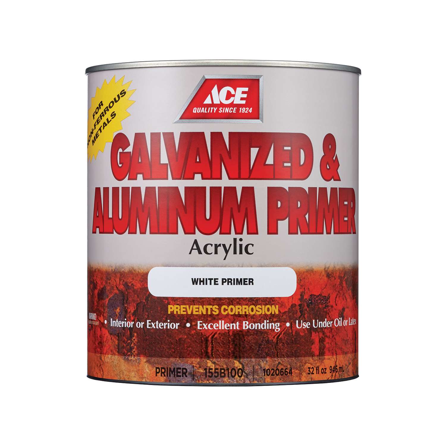 Ace White Acrylic Galvanized & Aluminum Primer 1 qt Ace Hardware