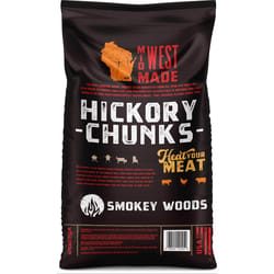 Smokey Woods All Natural Hickory Wood Smoking Chunks 350 cu in