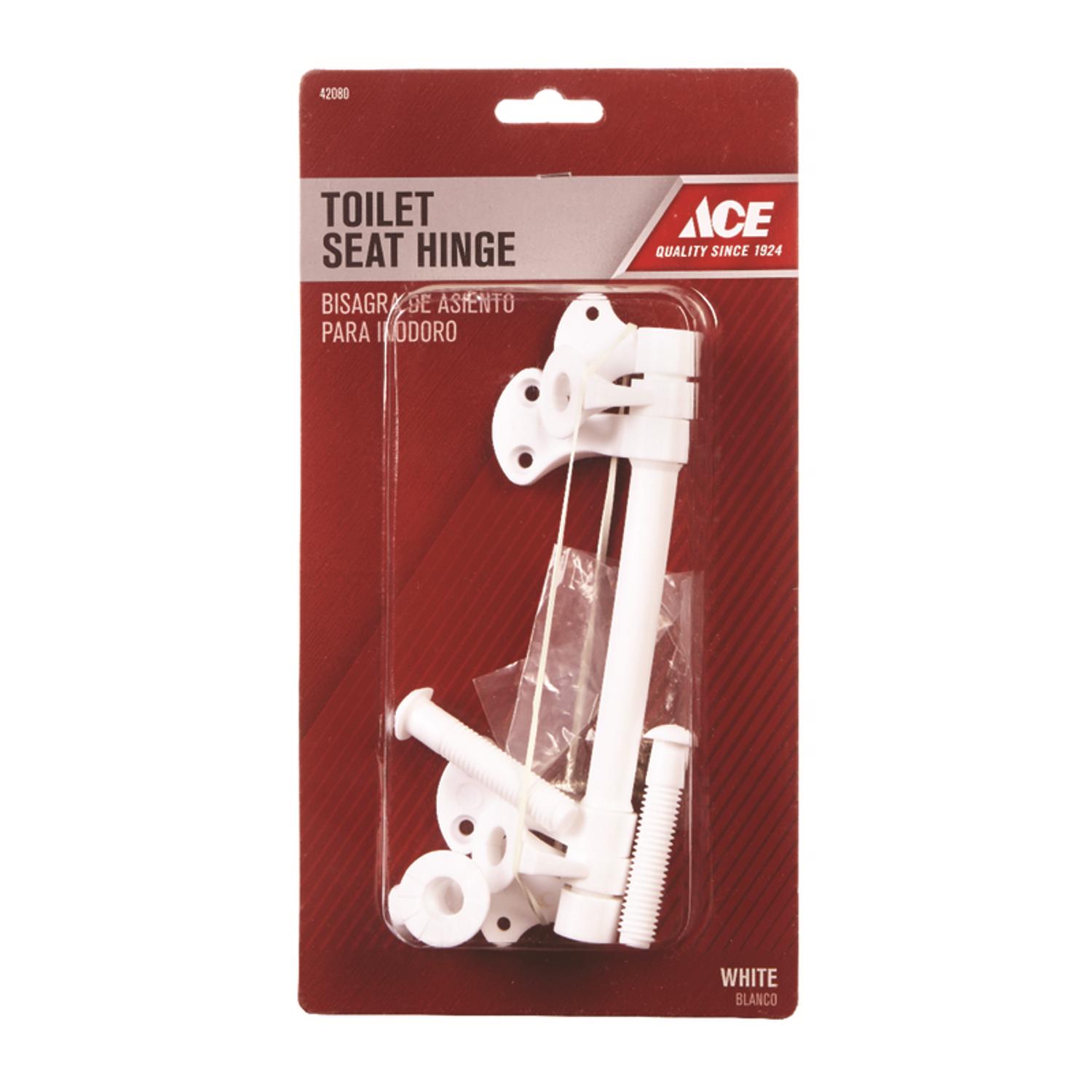 Photos - Other sanitary accessories Ace Toilet Seat Hinge White Plastic ACE835-36 