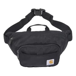 Carhartt Black Classic Waist Bag 6 in. H X 12 in. W