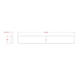 SteelWorks 0.125 in. X 0.5 in. W X 48 in. L Low Carbon Steel Flat Bar
