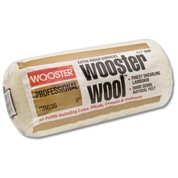 Wooster Wool Lambskin 9 in. W X 1-1/4 in. Regular Paint Roller Cover 1 pk