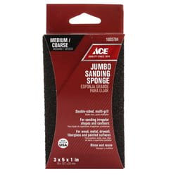 Ace 5 in. L X 3 in. W X 1 in. 60/80 Grit Assorted Extra Large Sanding Sponge