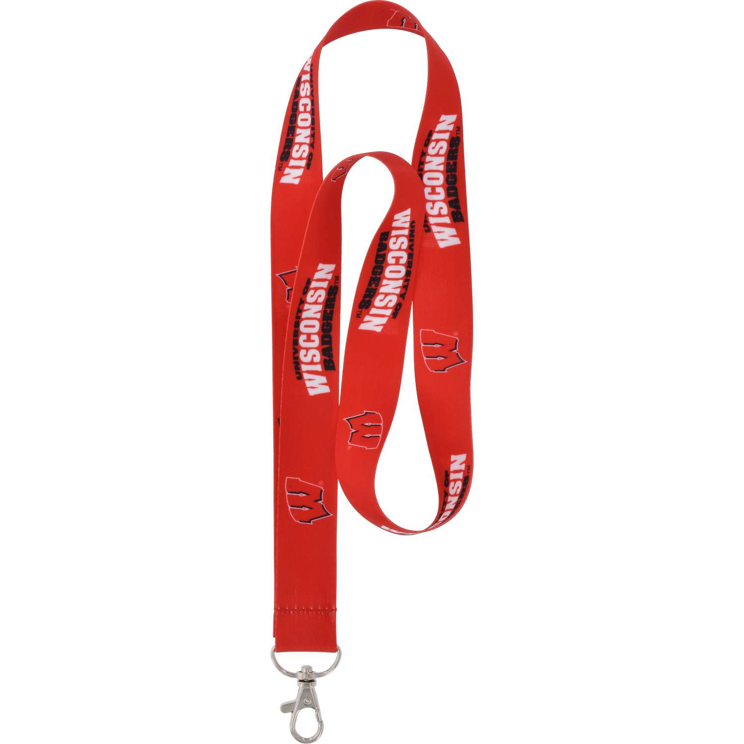 Hillman NCAA Polyester Multicolored Coined-Edge Split Lanyard