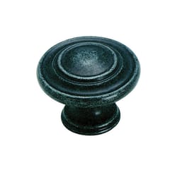 Amerock Inspirations Round Cabinet Knob 1-5/16 in. D 1 in. Wrought Iron 1 pk
