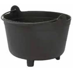 Novelty 7 in. H X 9 in. W X 9 in. D X 9 in. D Plastic Kettles Planter Black