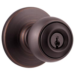 Kwikset Polo Venetian Bronze Entry Lockset 1-3/4 in.