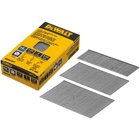DeWalt 1/4 in. W X Assorted in. L Bright Steel Finish Staples 18 Ga. 900 pk