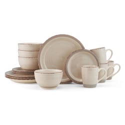 Pfaltzgraff Sadie Cream Stoneware Dinnerware Set 16 pc