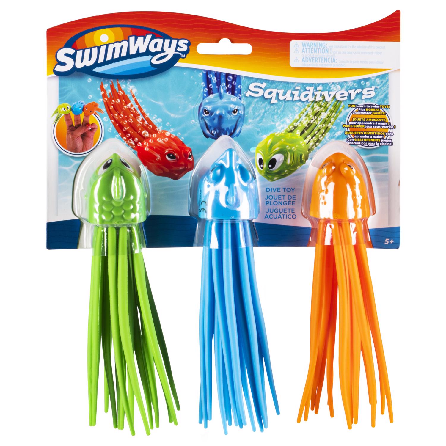 Swimways Assorted Rubber Squidivers Dive Sticks