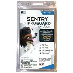 Sentry Fiproguard Liquid Dog Flea and Tick Drops 9.70%Fipronil and 90.30%Other Ingredients 0.136 oz