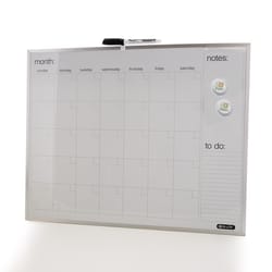 Bazic Products 16 in. H X 20 in. W Screw-Mounted Magnetic Dry Erase Calendar