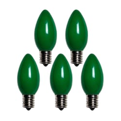 Holiday Bright Lights Incandescent C9 Green 25 ct Replacement Christmas Light Bulbs 0.08 ft.