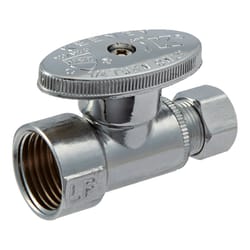 Ace FIP Compression Brass Straight Stop Valve