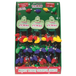 DM Merchandising Lotsa Lites CHRISTMAS Jumbo Light Up Necklace Plastic 1 pk