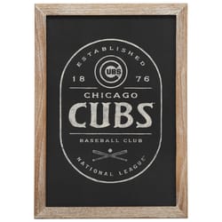 Open Road Brands Chicago Cubs Baseball Club Framed Wall Art MDF Wood 1 pc