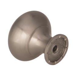 Amerock Allison Round Cabinet Knob 1-1/4 in. D 1-3/16 in. Satin Nickel 1 pk