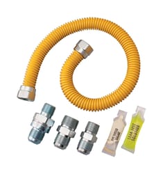 Dormont SmartSense 1/2 in. OD X 1/2 in. D OD 60 ft. Stainless Steel Gas Connector Kit