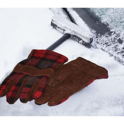 MidWest Quality Gloves L Suede Cowhide Multicolored Cold Weather Gloves