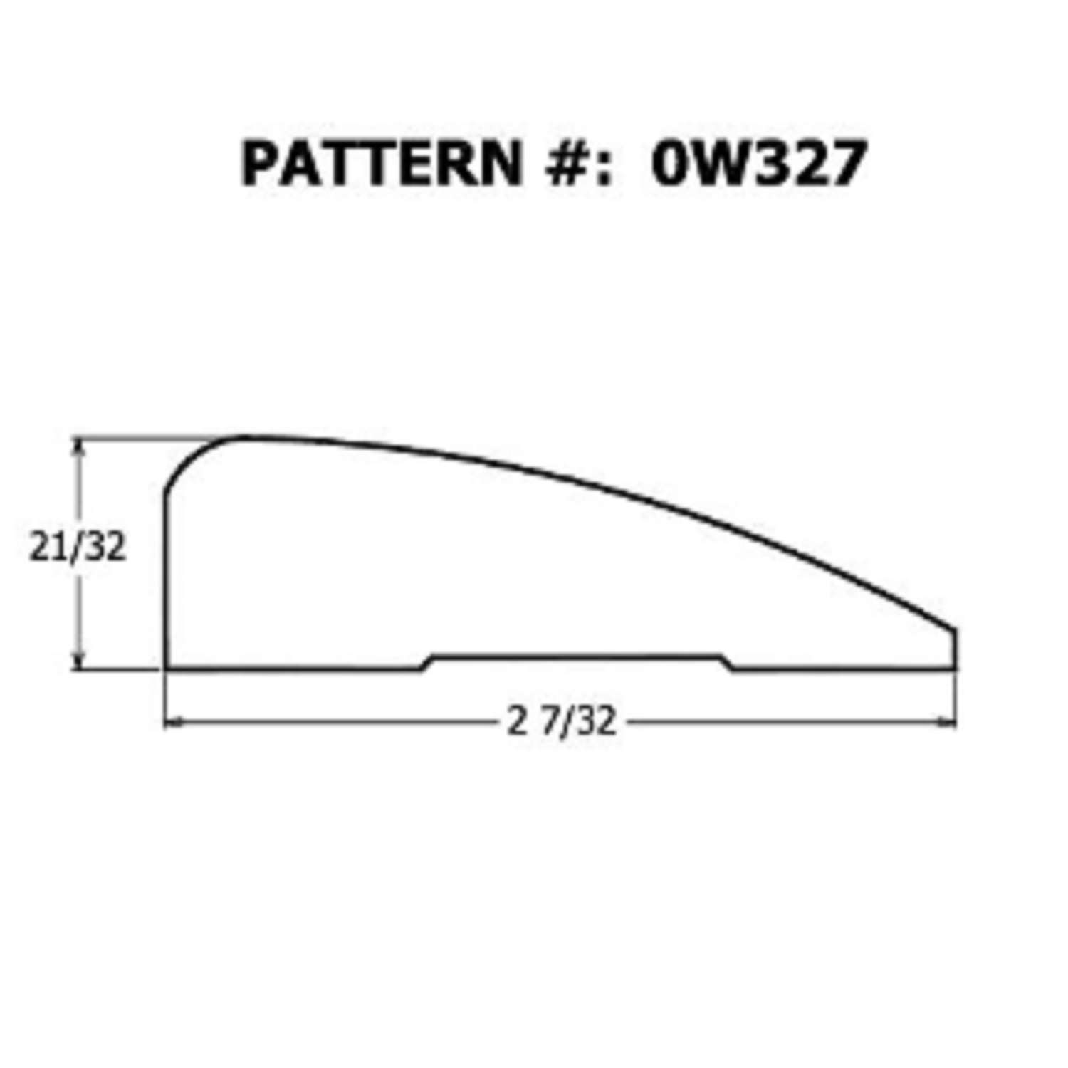 Alexandria Moulding 21/32 in. H X 7 ft. L Unfinished Natural Pine Molding Alexandria Moulding 21/32 in. H X 7 ft. L Unfinished Natural Pine Molding