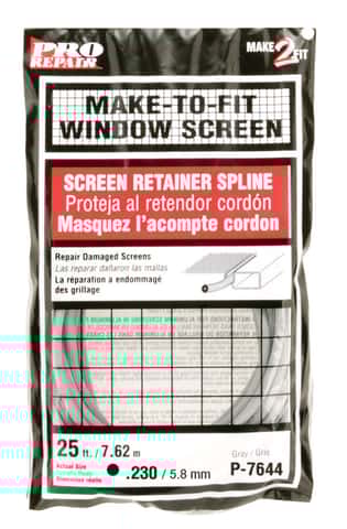 Prime-Line 0.23 in. D X 25 in. L Screen Spline