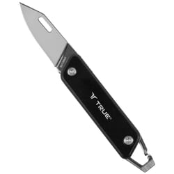 True Black 8CR13MOV Stainless Steel 4.5 in. Modern Folding Knife