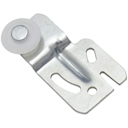 National Hardware Zinc-Plated Silver/White Plastic/Steel Sliding Door Hangers 2 pk