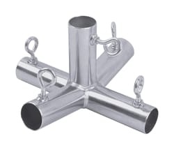 AHC P5F 1-1/2 in. Round X 1-1/2 in. D 1-1/2 in. D Galvanized Steel Canopy Fitting