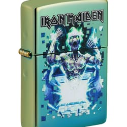 Zippo Green/Silver Iron Maiden Lighter 1 pk
