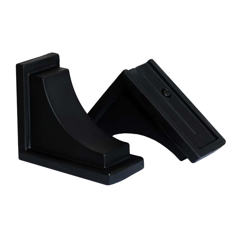Mayne Nantucket 5 in. H X 4 in. W Black Plastic Brackets Ace Hardware