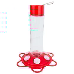 Backyard Essentials Hummingbird 20 oz Glass/Plastic Bottle Nectar Bird Feeder 6 ports